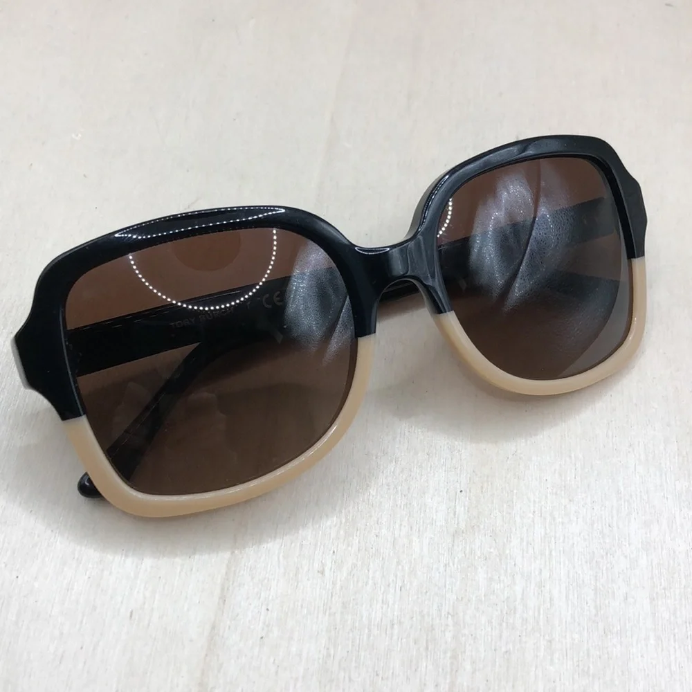 TORY BURCH 7102 Sunglasses in color 1236T5 square colorblock Polarized Authentic